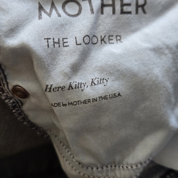 MOTHER " The Looker"  Blue Distressed Denim Jeans. Size 28 - Picture 10 of 15